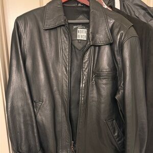 Vintage Michael Hoban Leather Jacket - Black